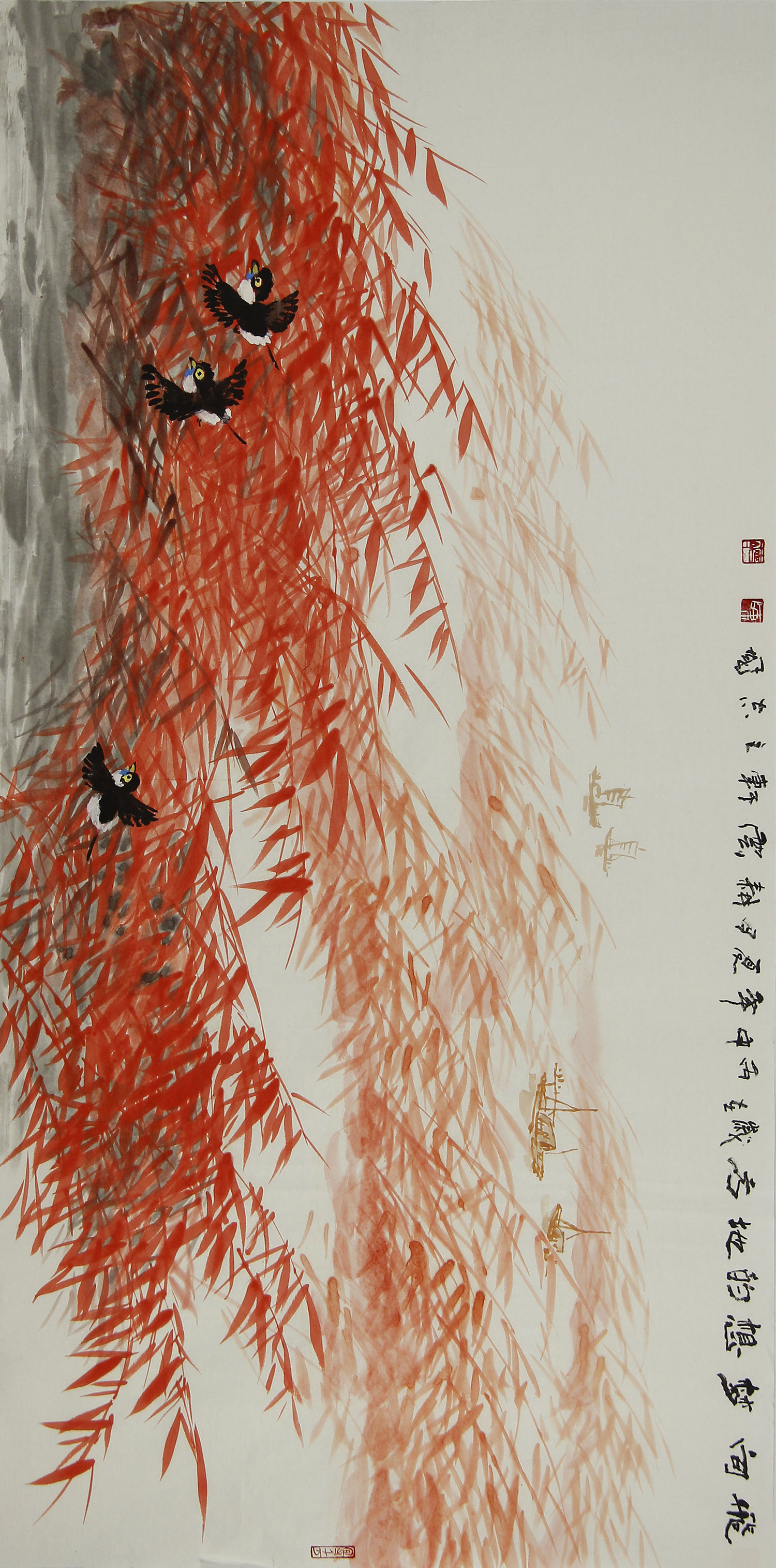 陈志国老师作品 18320.飞向梦想的地方 139x70cm 约8.