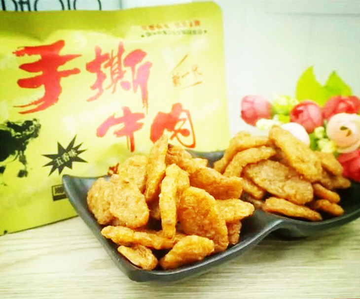 圆之梦手撕牛肉五香味素肉食品40g(全场满一元起送,1小时内送达)