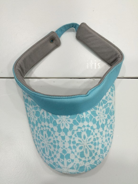 无LOGO 女士高尔夫无顶蕾丝帽子,可调节尺寸