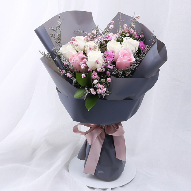 韩式花束11玫瑰新品 - 同城鲜花