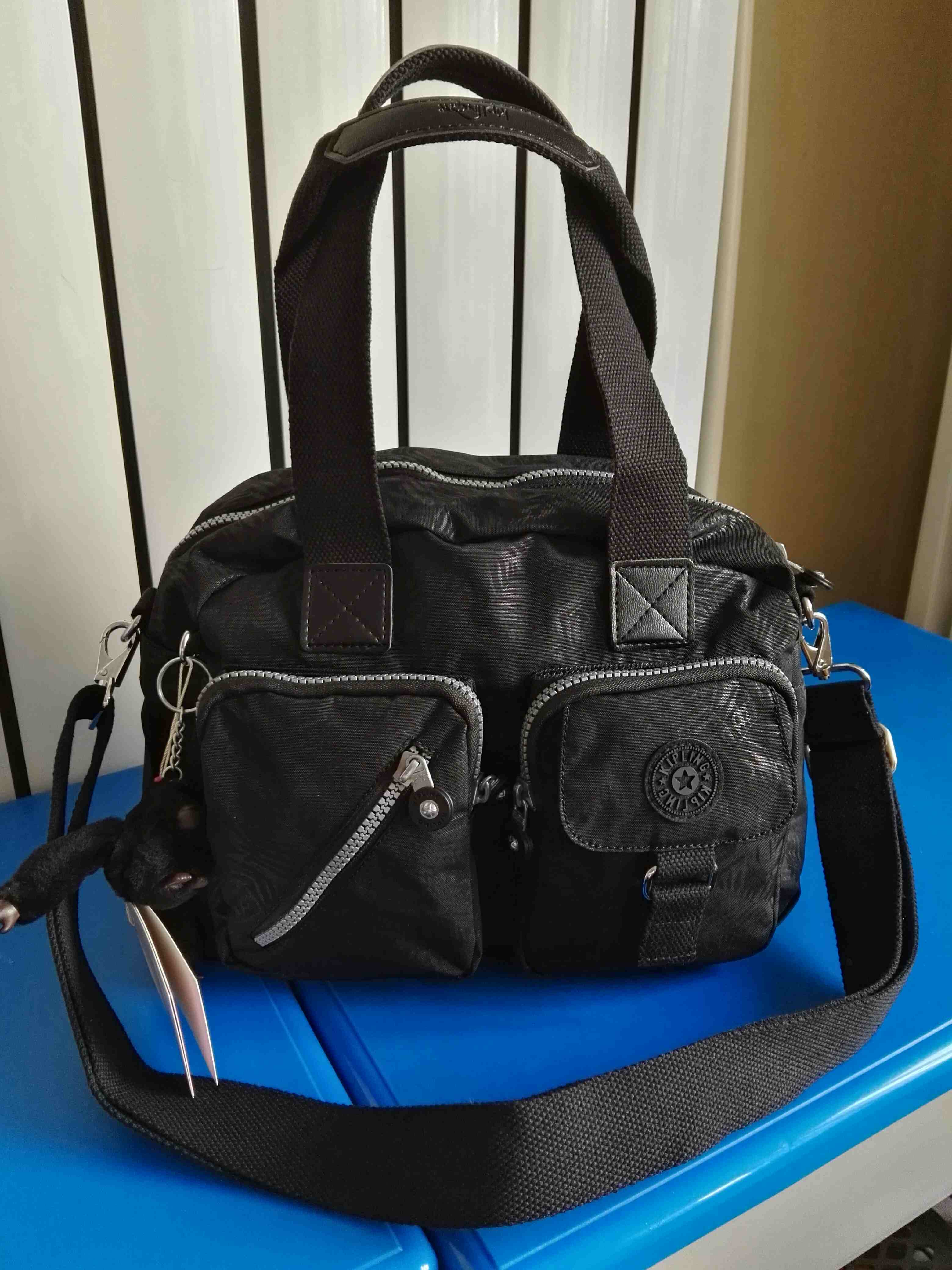 kipling黑色树叶纹经典款13636