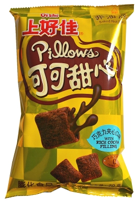 上好佳 可可甜心巧克力夹心口味70g