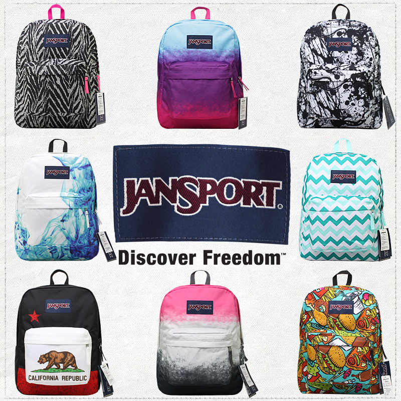 jansport杰斯伯双肩包官方正品叛逆学院风书包男女款背包t501花色