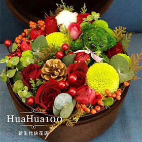 圣诞礼丨圣诞花盒C款