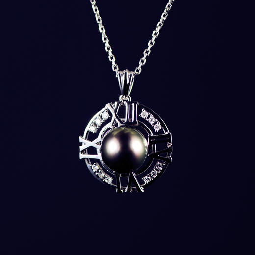 「时光」大溪地珍珠钻石吊坠 商品图3