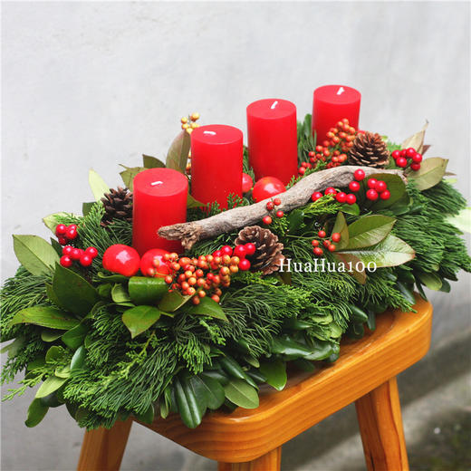 圣诞礼丨多款圣诞台花（4款入，点击见详情~） 商品图0