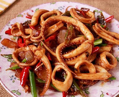 【凤酒飘香】辣炒鱿鱼 商品图0