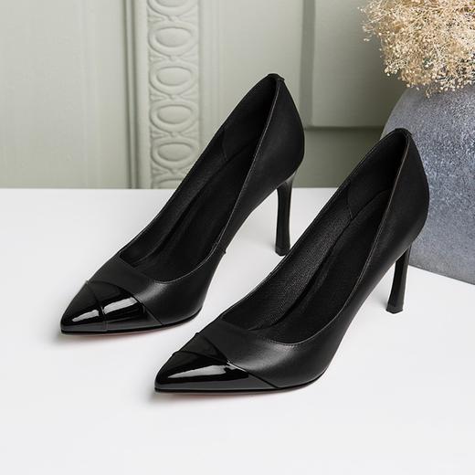 【服饰鞋包】春夏新款时尚欧美女鞋尖头浅口低帮鞋单鞋细跟性感高跟鞋 商品图0