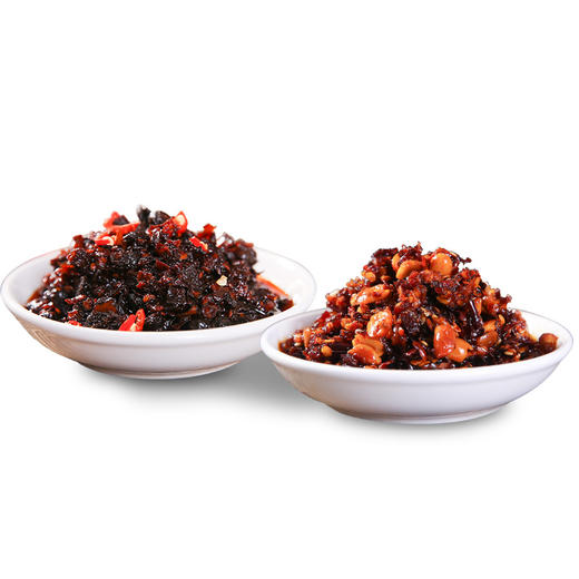 苗姑娘 风味豆豉油辣椒280g*1+油辣椒 280g*1  2瓶装 商品图1