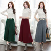 【毛呢半身裙】秋冬新款韩版修身优雅半身长裙女士大码大摆加厚A字裙 商品缩略图0