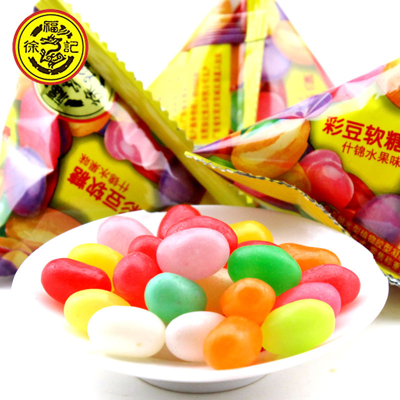 【徐福记】散彩豆软糖 彩虹糖 休闲零食 儿童糖果