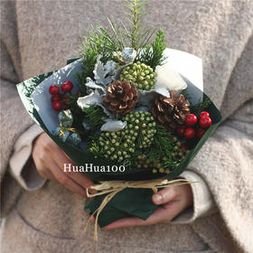 圣诞礼丨八角果松果圣诞小台花