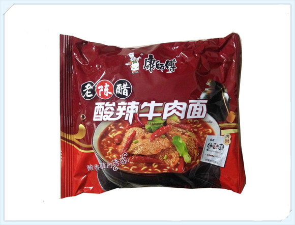 康师傅酸辣牛肉面115g