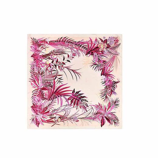 （永久下架）万事利花好月圆  高档桑蚕丝披肩 围巾 真丝大方巾 商品图1