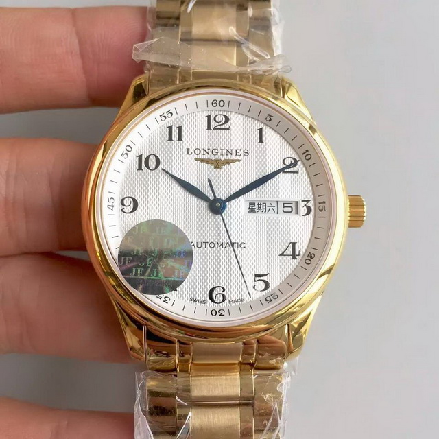 【jf厂】浪琴 longines 名匠系列 全金白数字面钢带 双历 国产eta2836