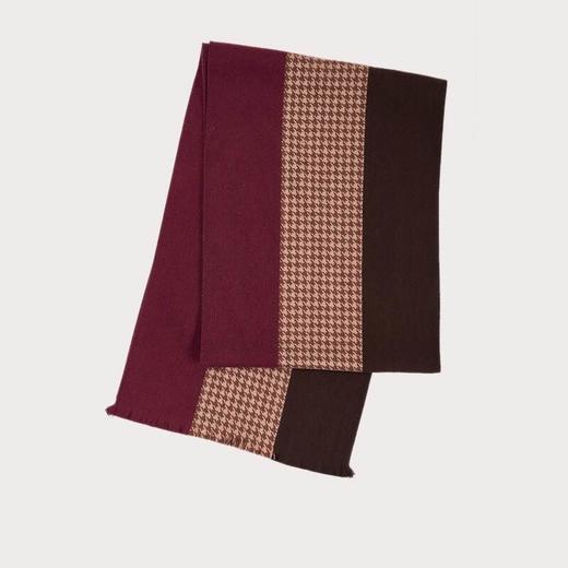 （永久下架）万事利千鸟格语 真丝绒围巾 商品图3