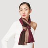 （永久下架）万事利千鸟格语 真丝绒围巾 商品缩略图1