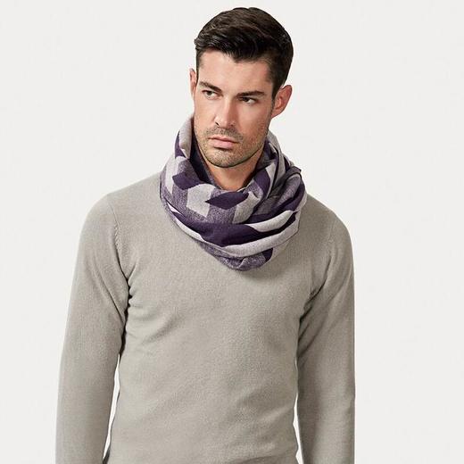 （永久下架）万事利皓月梦影 真丝绒围巾 商品图0