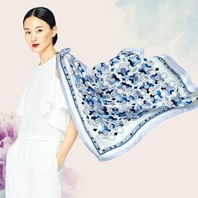 （永久下架）万事利缤纷星梦 高档桑蚕丝披肩 围巾 真丝大方巾
