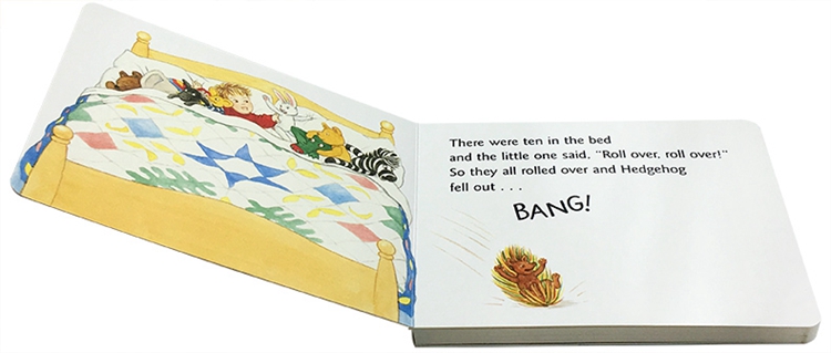 英文原版 ten in the bed 用童谣学减法 廖彩杏韵文纸板书 送视频