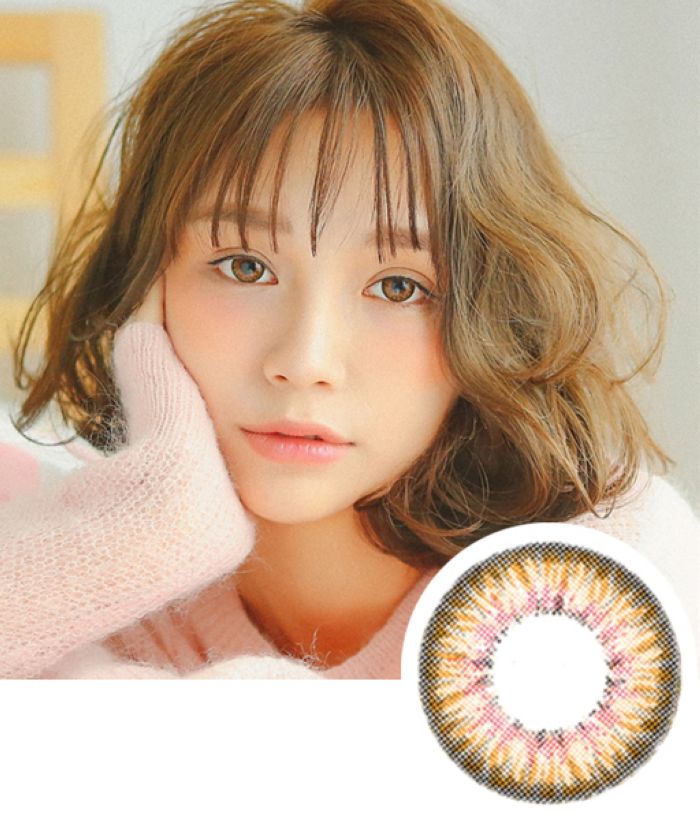 seencon 硅水凝胶 macaron马卡龙系列 焦糖棕 - 桔子正品美瞳网