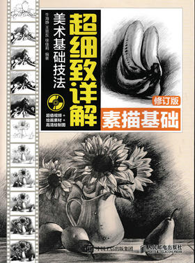 美术基础技法超细致详解 素描基础 修订版光盘铅笔素描基础教程素描静物石膏人物素描
