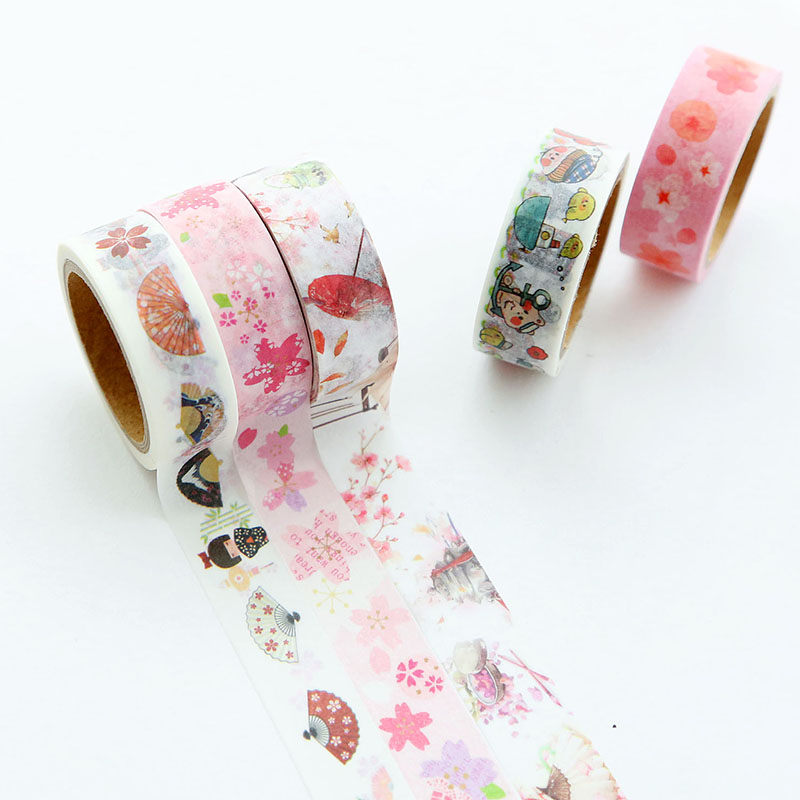 diy相册胶带 日式手撕和纸胶带 卡通装饰标签日记手账必备胶带