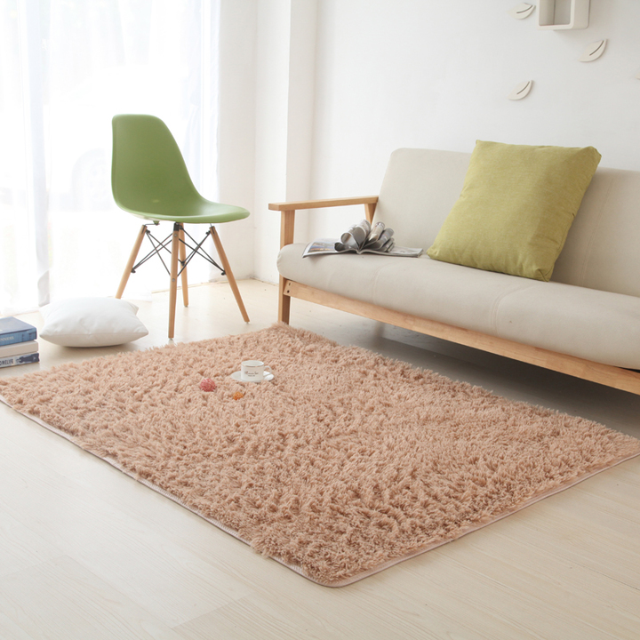 优品家居全屋定制0815毯地垫纯色门口客厅飘窗卧室全屋定制柔软涤纶