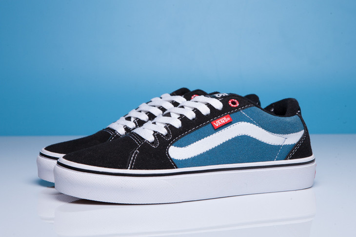 vans万斯 50周年纪念版经典黑蓝板鞋男女鞋型号vans-037 35-44