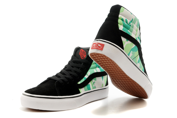 vans万斯 迷彩高帮男女鞋滑板鞋休闲鞋35-43