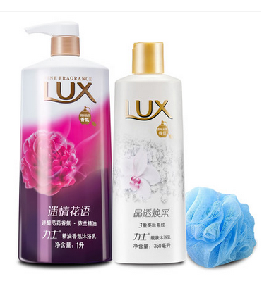 力士精油香氛迷情花语1l 白皙焕彩350ml 沐浴露 316513