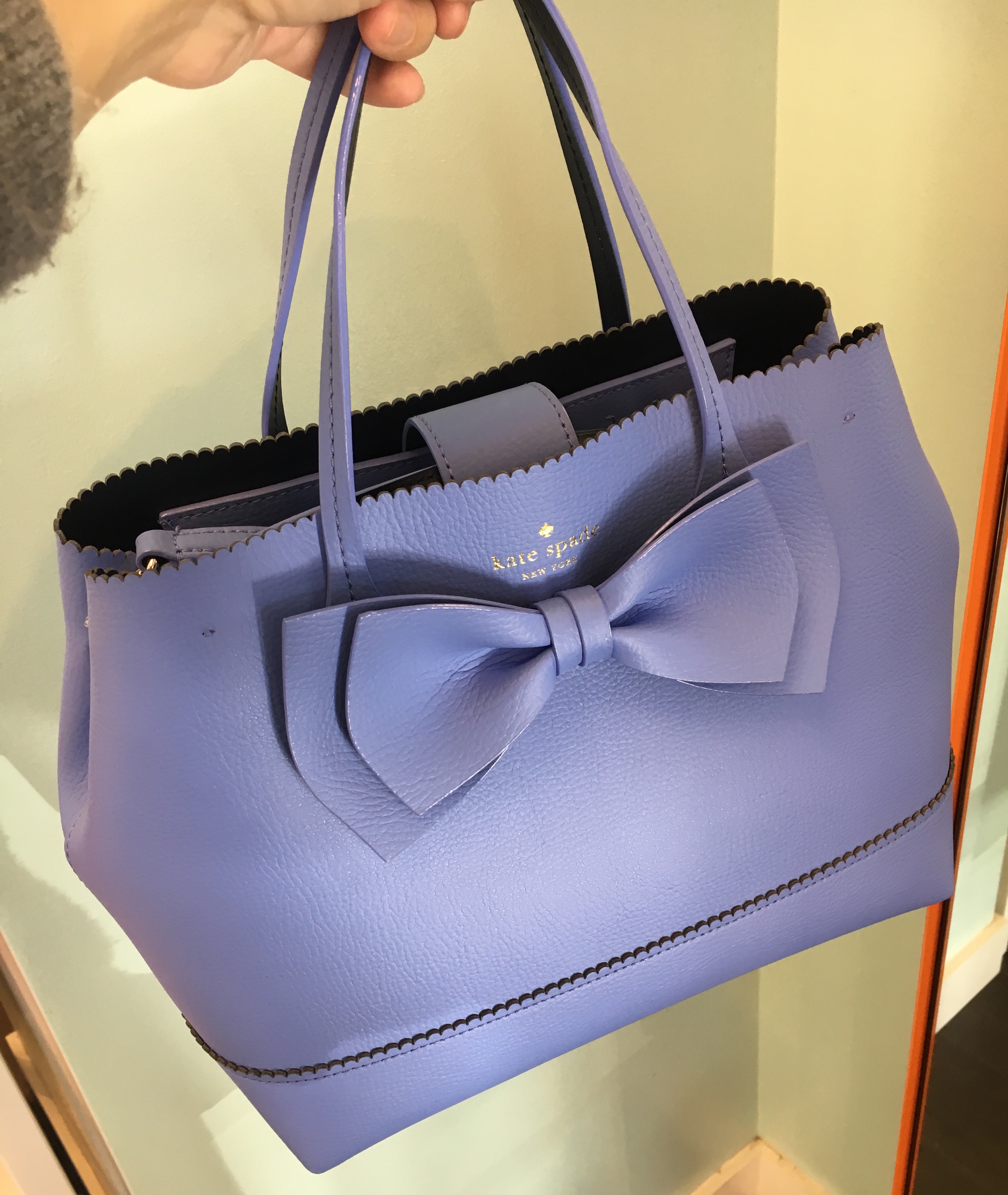 早春新款!kate spade ks蝴蝶结手提包