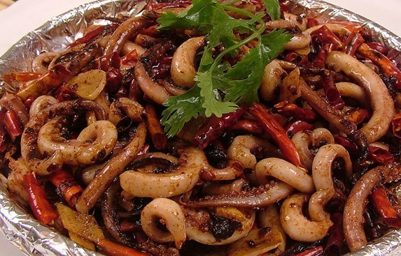 酸辣鱿鱼须盖码饭(盖码饭)