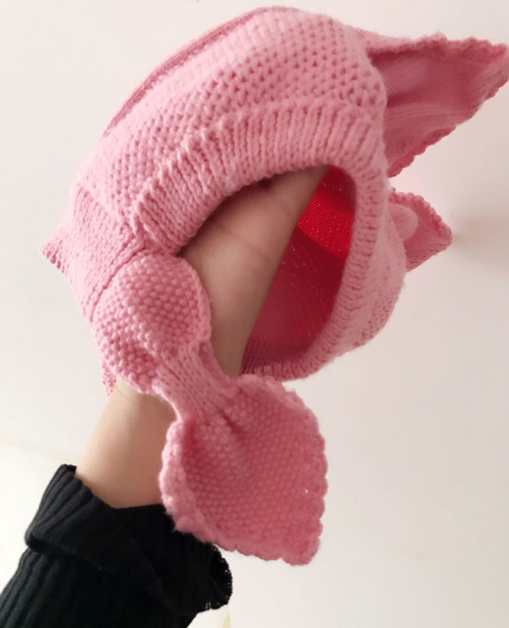 兔子毛线帽子手工编织宝宝帽子小辛娜娜编织材料包宝宝帽子材料包