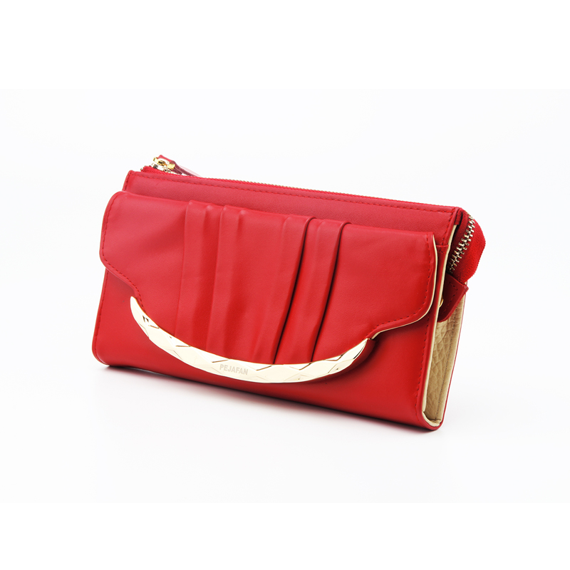 pejafan皮匠坊真皮平纹牛皮长款手拿包 女钱包 6317