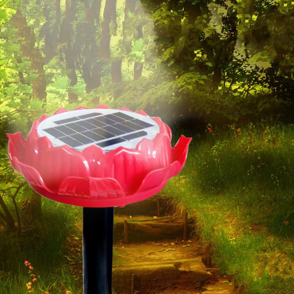 太阳能莲花室外播经机(红色)