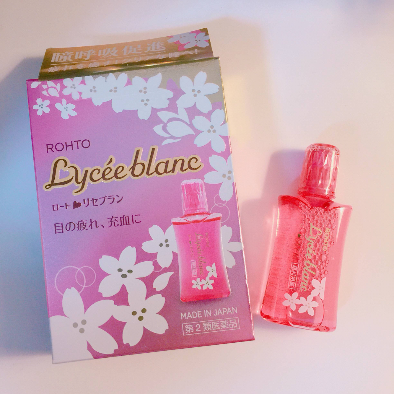 乐敦lyceeblanc樱花眼药水12ml 不单卖