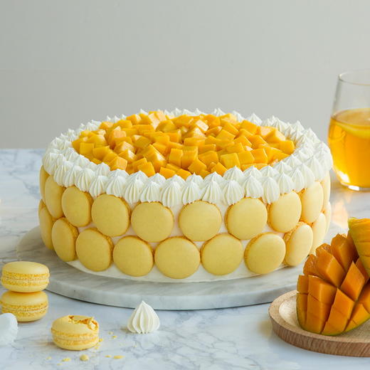 【会员立减40元】芒果千层心蛋糕-2磅（仙游） 商品图0