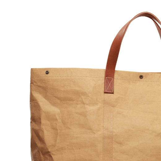 BROODX CICADA可水洗牛皮纸加牛皮TOTE袋托特袋 手提包 个性简约 商品图3