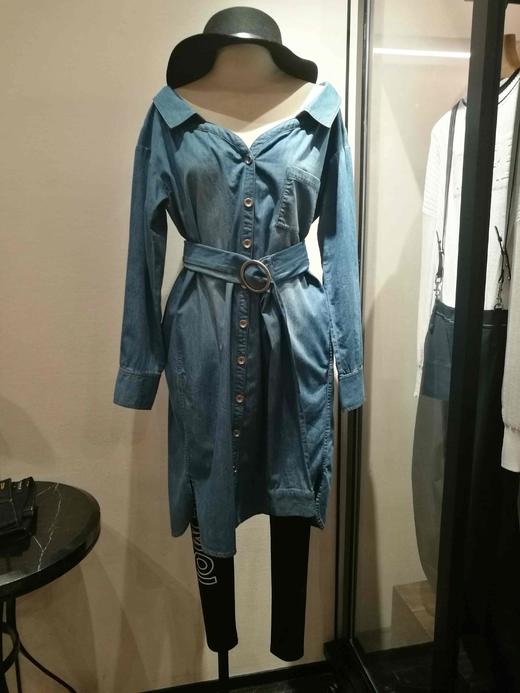 mia2017春款牛仔衬衫连衣裙871890E原价1290现价1161【待调整】 商品图2