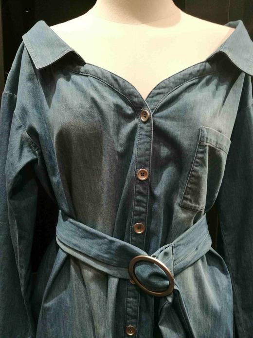 mia2017春款牛仔衬衫连衣裙871890E原价1290现价1161【待调整】 商品图4