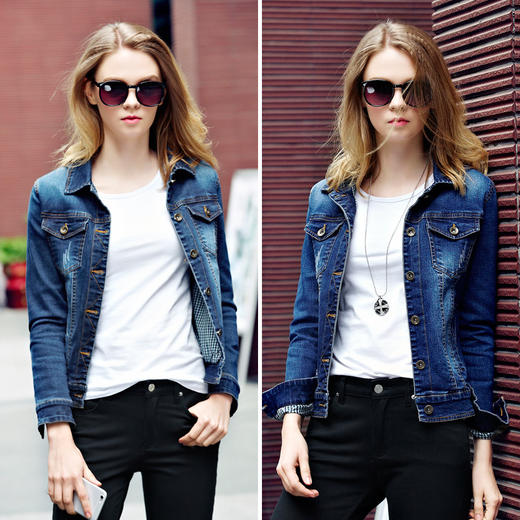 【外套】。春秋新款韩版牛仔外套女长袖开衫 商品图0