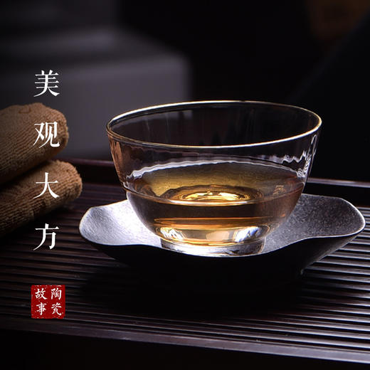 茶杯-玻璃品茗杯-冰裂镜面碗型杯 主人杯 商品图1