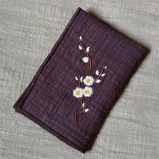 茶巾-腊梅茶巾【可定制、无包装袋】 商品图1