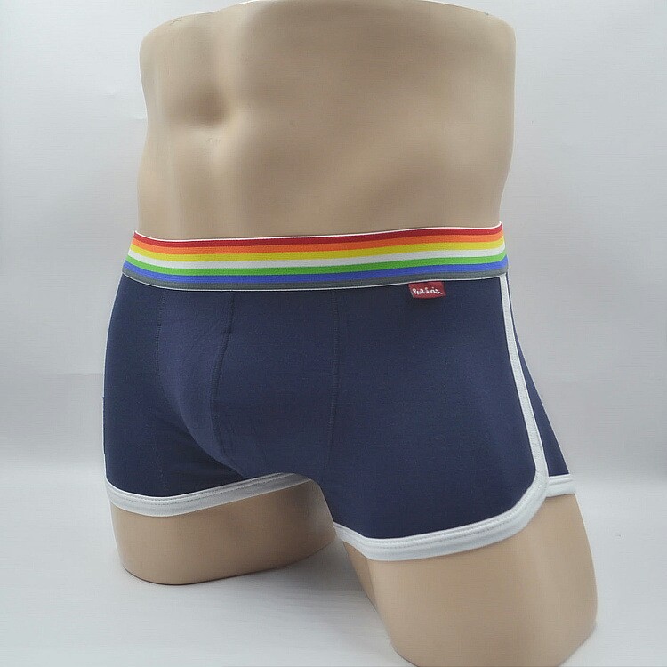 经典彩虹边ps内裤 运动休闲家居男士内裤