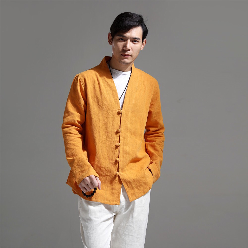 2017春季棉麻男士上衣