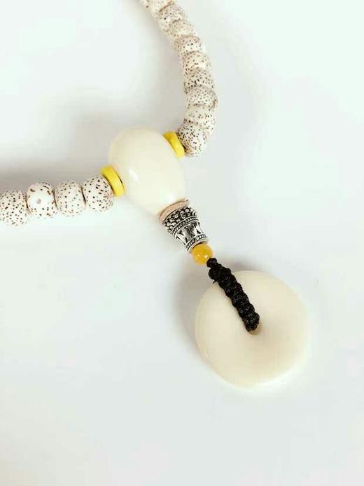 妙牌 星月菩提子108颗干磨正月长款佛珠手链手串配玩念珠顺白项链 商品图3