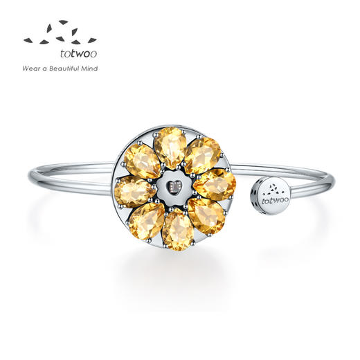 TOTWOO智能珠宝“绽放”系列 黄水晶手镯 商品图1