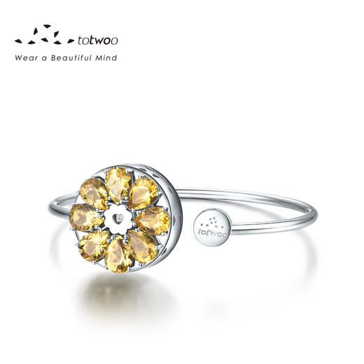 TOTWOO智能珠宝“绽放”系列 黄水晶手镯 商品图2