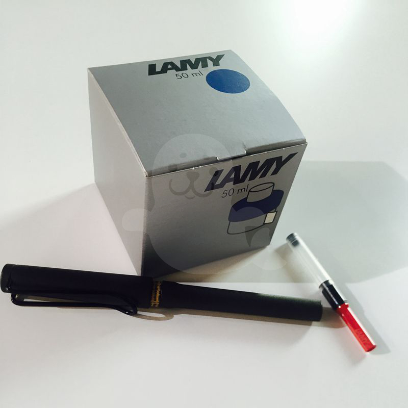 原装进口德国lamy凌美safari狩猎者钢笔 墨水50ml 上墨器三件套
